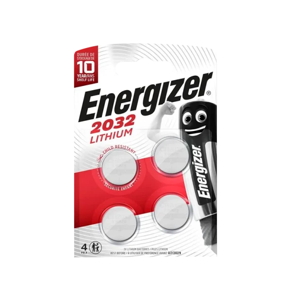 Батарейка Energizer CR2032 BL4 Lithium 3V (4/40/560)