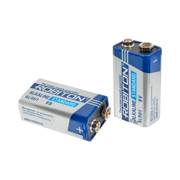 Батарейка ROBITON STANDARD 6LR61 9V SR1 в упак 10 шт (10/240)