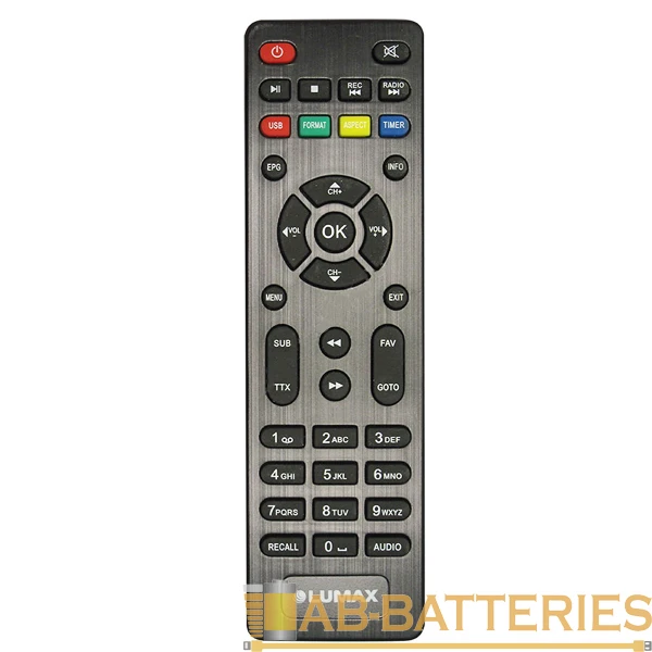 Пульт Д/У Lumax RC-001 DVB-T2 для Lumax серии DV черный