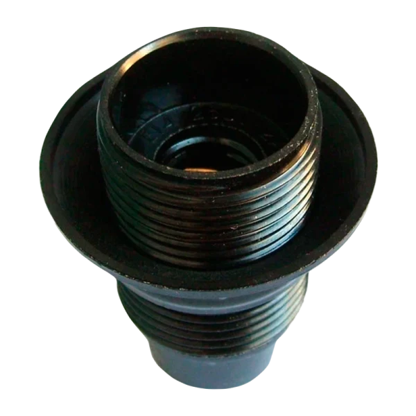 Патрон Прогресс с прижимным кольцом E14 Карболит / керамика черный (1/50/200)