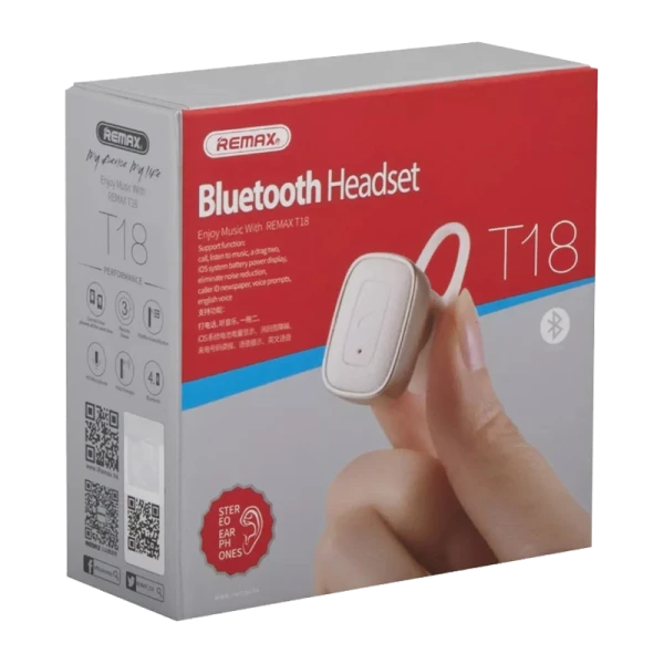 Bluetooth гарнитура REMAX RB-T18 Белый