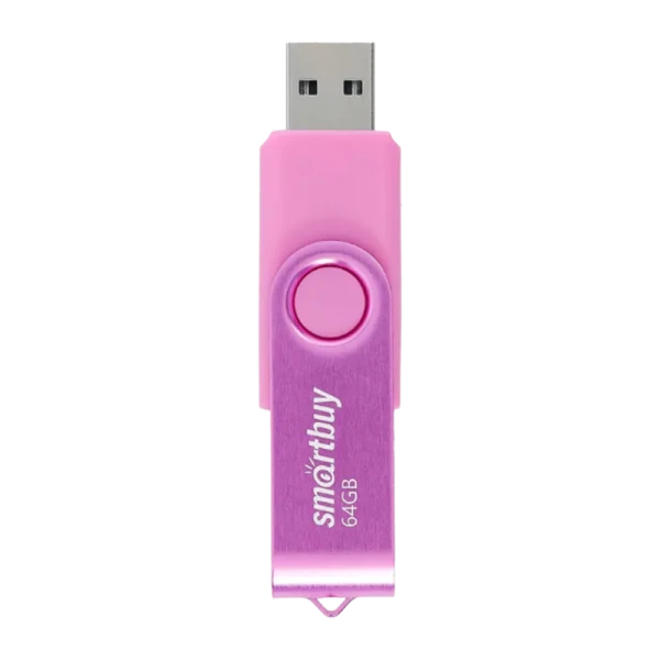 Флеш-накопитель Smartbuy Twist 64GB USB2.0 пластик розовый