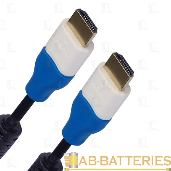 Кабель Smartbuy К-332 HDMI (m)-HDMI (m) 3.0м силикон ver.1.4 стаб.напр. черный (1/70)