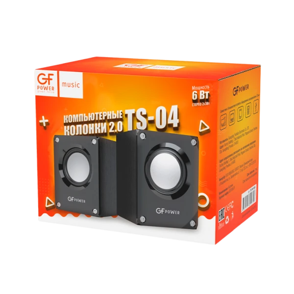 Колонки GFPower TS-04 6W черный (1/50)