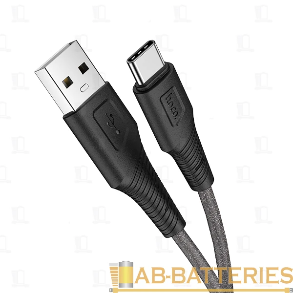 Кабель HOCO X58 USB (m)-Type-C (m) 1.0м 3.0A силикон черный (1/22/220)