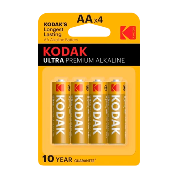 Батарейка Kodak ULTRA PREMIUM LR6 AA BL4 Alkaline 1.5V (4/80/400/17600)