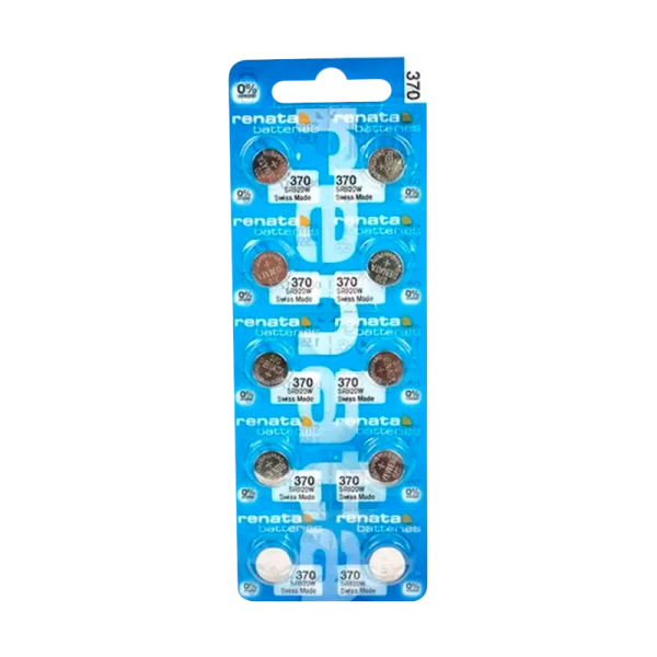 Батарейка Renata 370 (SR920W) BL10 Silver Oxide 1.55V (10/100)