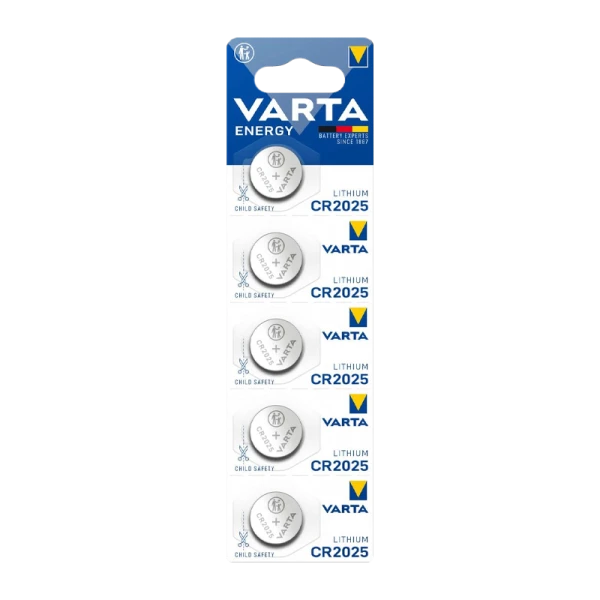 Батарейка Varta ENERGY CR2025 BL5 Lithium 3V (6025) (5/100/500)