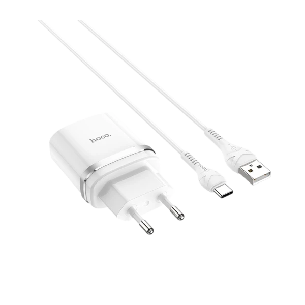 Сетевое З/У HOCO C12Q 1USB 3.0A QC3.0 белый (1/10/100)