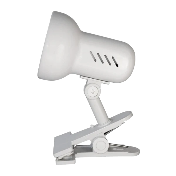 Светильник настольный Camelion H-035 60W 220V E27 прищепка белый (1/12)