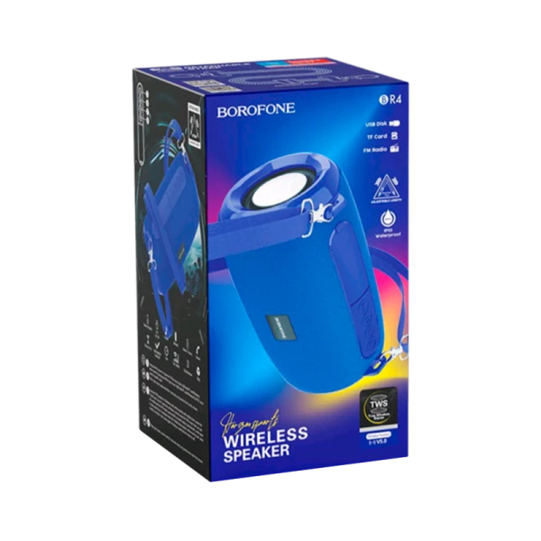 Портативная колонка Borofone BR4 bluetooth 5.0 microSD синий (1/50)