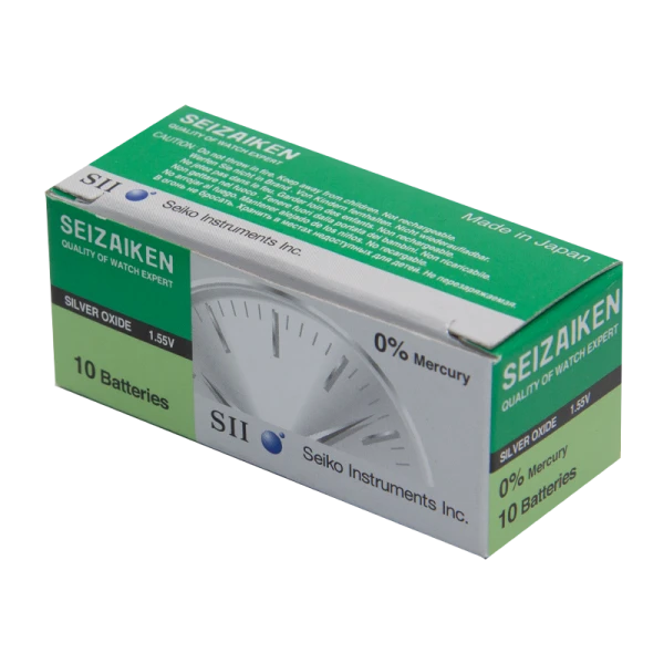 Батарейка SEIZAIKEN 386 (SR43W) Silver Oxide 1.55V (1/10/100/1000)