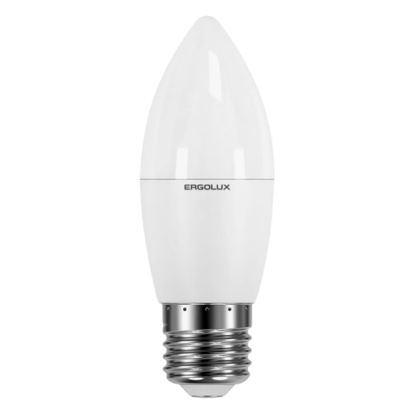 Лампа светодиодная Ergolux C35 E27 9W 4500К 172-265V свеча (1/10/100)