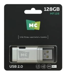 Флеш-накопитель MORE CHOICE MF128 128GB USB2.0 пластик белый