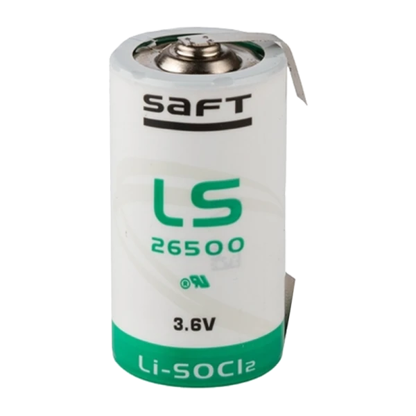 Батарейка Saft 26500 bulk Li-SOCl2 3.6V с выводами