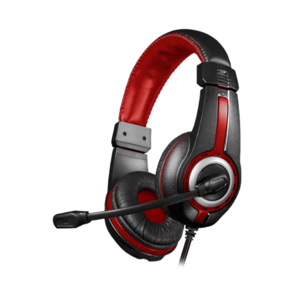 Наушники полноразмерные Defender G-185 Warhead с микр. игровые черный красный (1/16)