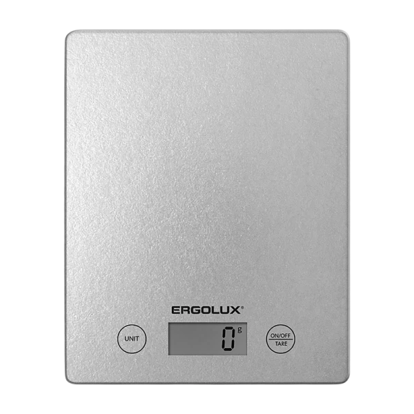 Весы кухонные Ergolux ELX-SK02-C03 электронные 5кг серый (1/20)