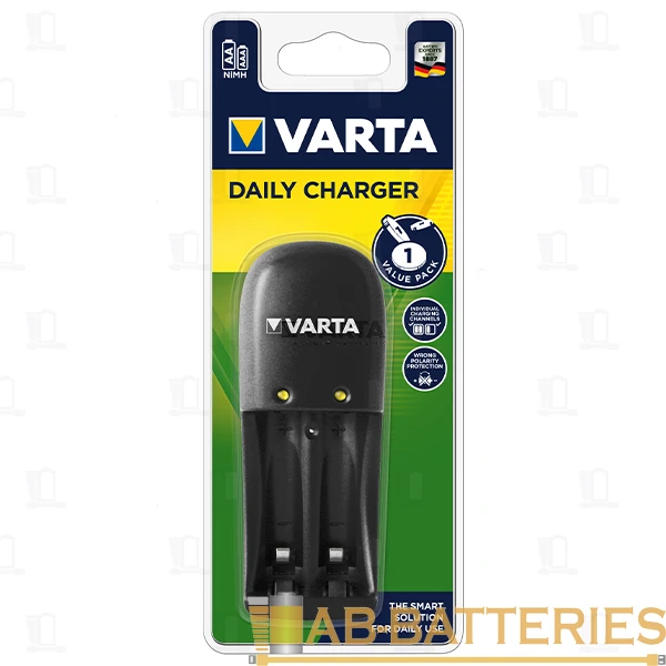 З/У для аккумуляторов Varta Daily Charger (57610) AA/AAA 2 слота (1/4)