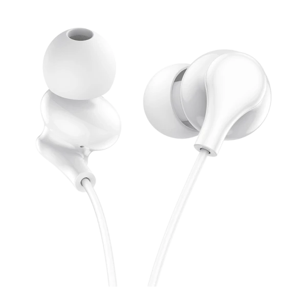 Наушники внутриканальные Borofone BM59 с микр. белый (1/76/304)