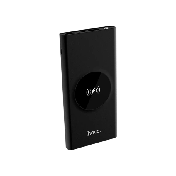 Внешний аккумулятор HOCO J37 10000mAh 2.0A 2USB/Type-C беспр. зар. Qi черный (1/39)