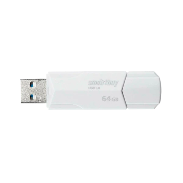 Флеш-накопитель Smartbuy Clue 64GB USB3.1 пластик белый