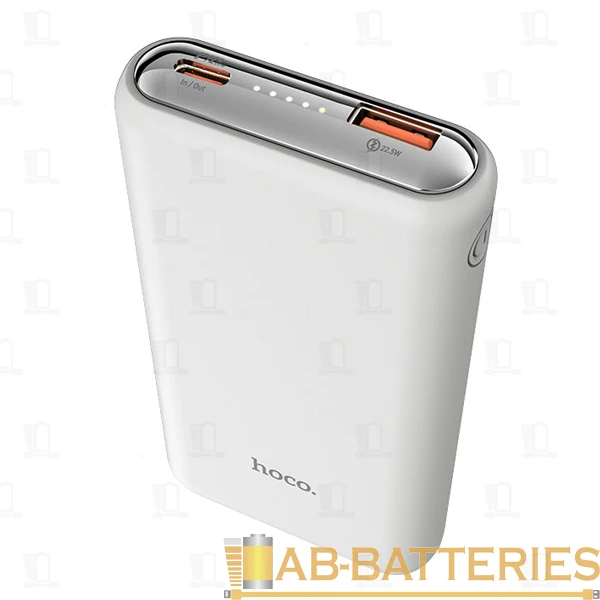 Внешний аккумулятор HOCO Q1 10000mAh 3.0A 1USB/Type-C PD3.0 белый (1/28)