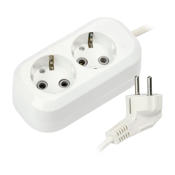 Удлинитель Smartbuy 2р.С/З 16A 2.0м ПВС 3x1мм² белый (1/40)