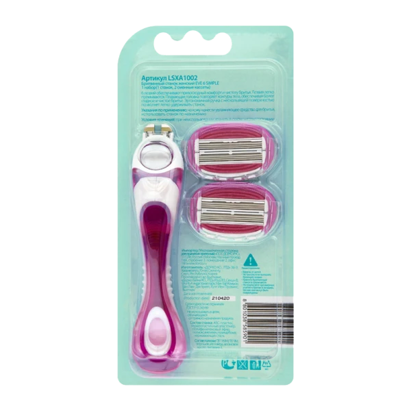 Бритва DORCO EVE 6 Shai Sweetie LSXA1002 6 лезвий 2 кассеты (1/10)