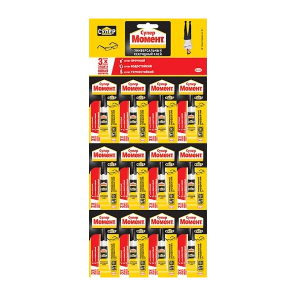 Супер-клей Момент 3г универсальный BL12 (12/288/12096)