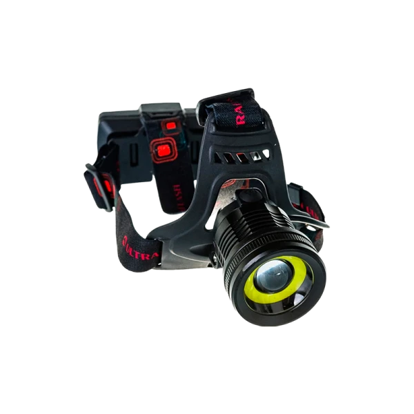 Фонарь налобный Ultraflash E1335 2W 1LED+COB от аккумулятора IP20 4 режима черный (1/50)