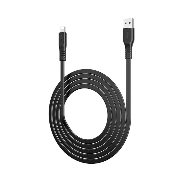 Кабель Borofone BX23 USB (m)-Lightning (m) 1.0м 2.0A ПВХ черный (1/360)