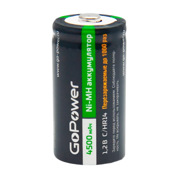 Аккумулятор бытовой GoPower HR14 C BL2 NI-MH 4500mAh (2/12/96)