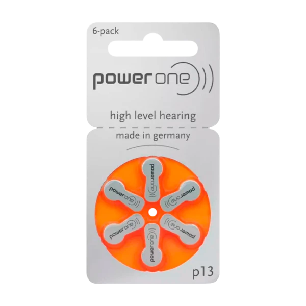 Батарейка PowerOne ZA13 BL6 Zinc Air 1.45V (6/60/300)