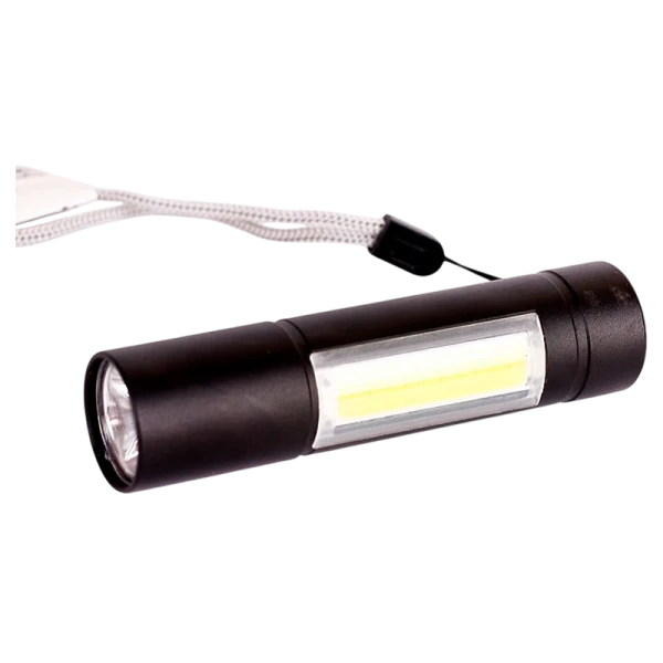 Фонарь туристический Ultraflash LED51523 3W 2LED от аккумулятора 3 режима черный (1/240)