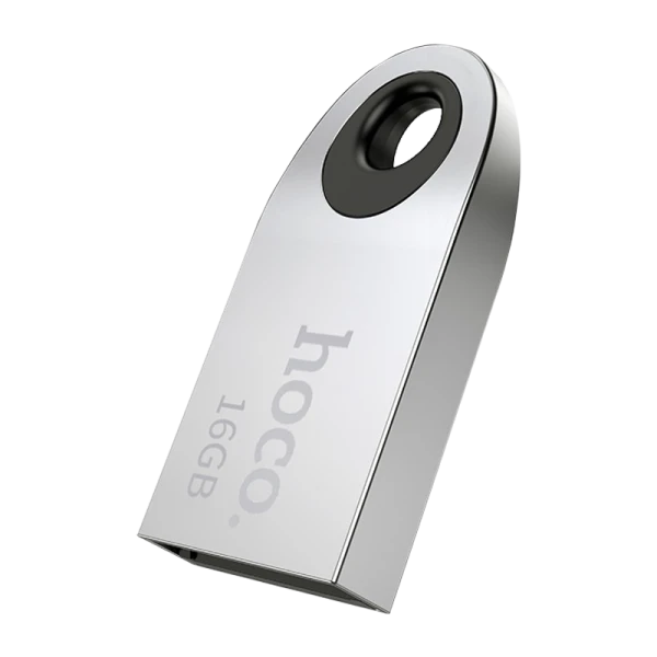 Флеш-накопитель HOCO UD9 16GB USB2.0 металл серебряный (1/80)