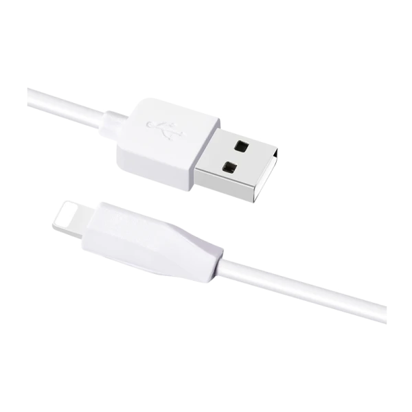 Кабель HOCO X1 USB (m)-Lightning (m) 2.0м 2.4A ПВХ белый (1/30/300)