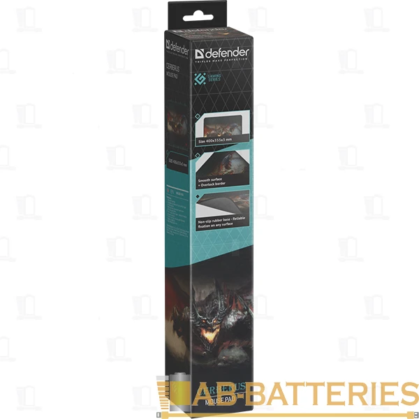 Коврик для мыши Defender Cerberus XXL 400x355x3мм черный (1/30)