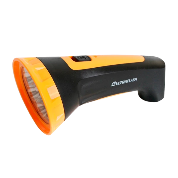 Фонарь туристический Ultraflash LED3807M 0.6W 7LED от аккумулятора IP22 прямая подзарядка черный жел