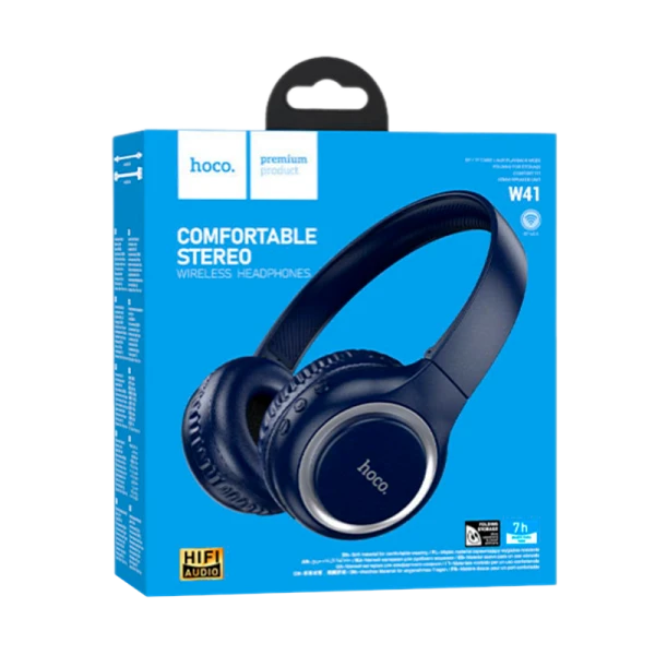 Наушники полноразмерные HOCO W41 bluetooth 5.3 синий (1/60)