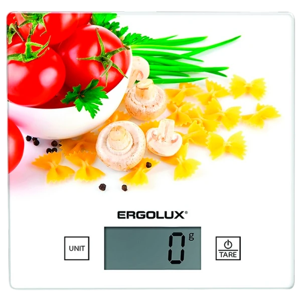 Весы кухонные Ergolux ELX-SK01-С36 электронные 5кг ассорти (1/20)