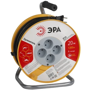 Удлинитель силовой ЭРА RP 4р.Б/З 6A 20.0м на катушке (1/2/48)