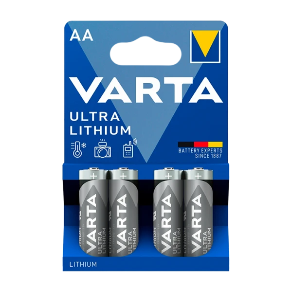 Батарейка Varta ULTRA FR6 AA BL4 Lithium 1.5V (6106) (4/40/400)