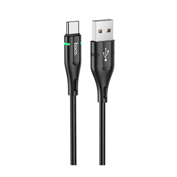 Кабель HOCO U93 USB (m)-Type-C (m) 1.2м 2.4A нейлон черный (1/22/220)