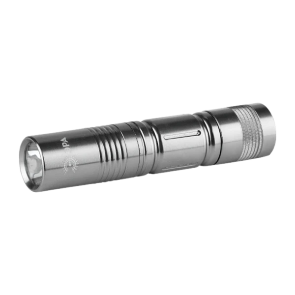 Фонарь универсальный ЭРА SDB1 0.5W 1LED от батареек серебряный (1/24/144)