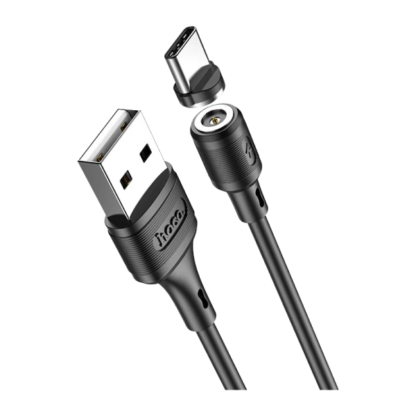 Кабель HOCO X52 USB (m)-Type-C (m) 1.0м 2.0A ПВХ магнит черный (1/31/310)