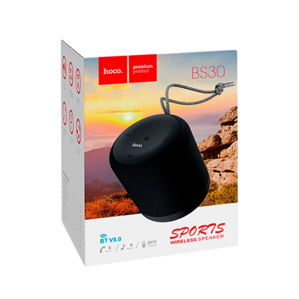 Портативная колонка HOCO BS30 bluetooth 5.0 microSD черный (1/35)