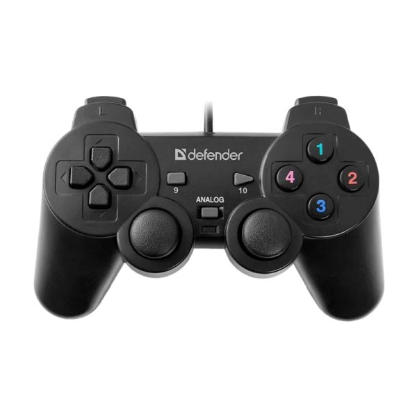 Геймпад проводной Defender Omega USB 12 кн./2 стика черный (1/20/40)