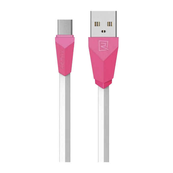 USB кабель REMAX Alien (IPhone 5/6/7/SE) 1M RC-030I Розовый (1M, 2.1A)