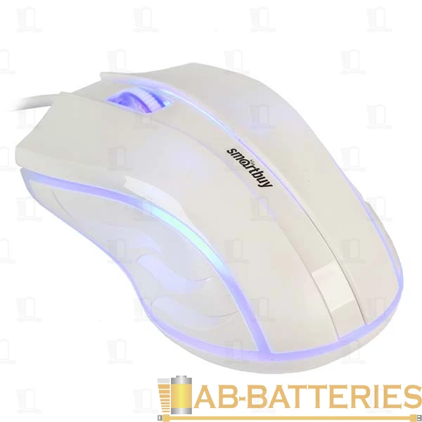 Мышь проводная Smartbuy 338 ONE классическая USB белый (1/40)