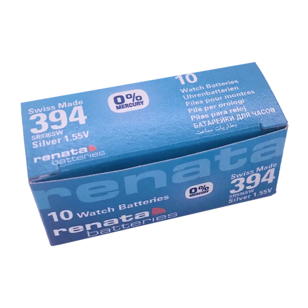 *Батарейка Renata 394 (SR936SW) Silver Oxide 1.55V (10/100) 